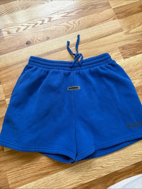 babyboo Pants - Babyboo Royal Blue Women's Cargo Shorts with Drawstring Waist